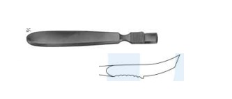 Распатор Farabeuf вигнутий, 12,5мм, 15см